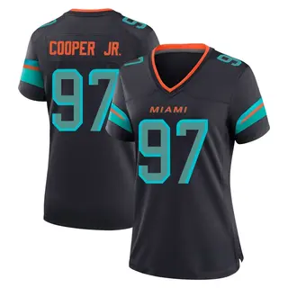 Miami Dolphins Women's Keith Cooper Jr. Game Pitch 2025 Rivalries Collection Jersey - Blue