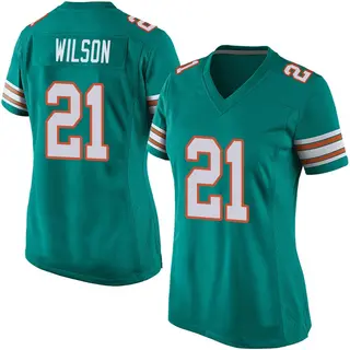 Miami Dolphins Women's Marco Wilson Game Alternate Jersey - Aqua