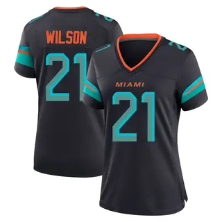 Miami Dolphins Women's Marco Wilson Game Pitch 2025 Rivalries Collection Jersey - Blue