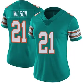 Miami Dolphins Women's Marco Wilson Limited Alternate Vapor Untouchable Jersey - Aqua