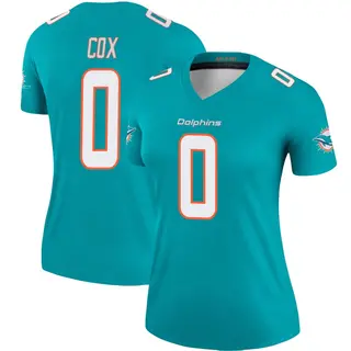 Miami Dolphins Women's Marques Cox Legend Jersey - Aqua