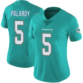 Miami Dolphins Women's Michael Palardy Limited Team Color Vapor Untouchable Jersey - Aqua