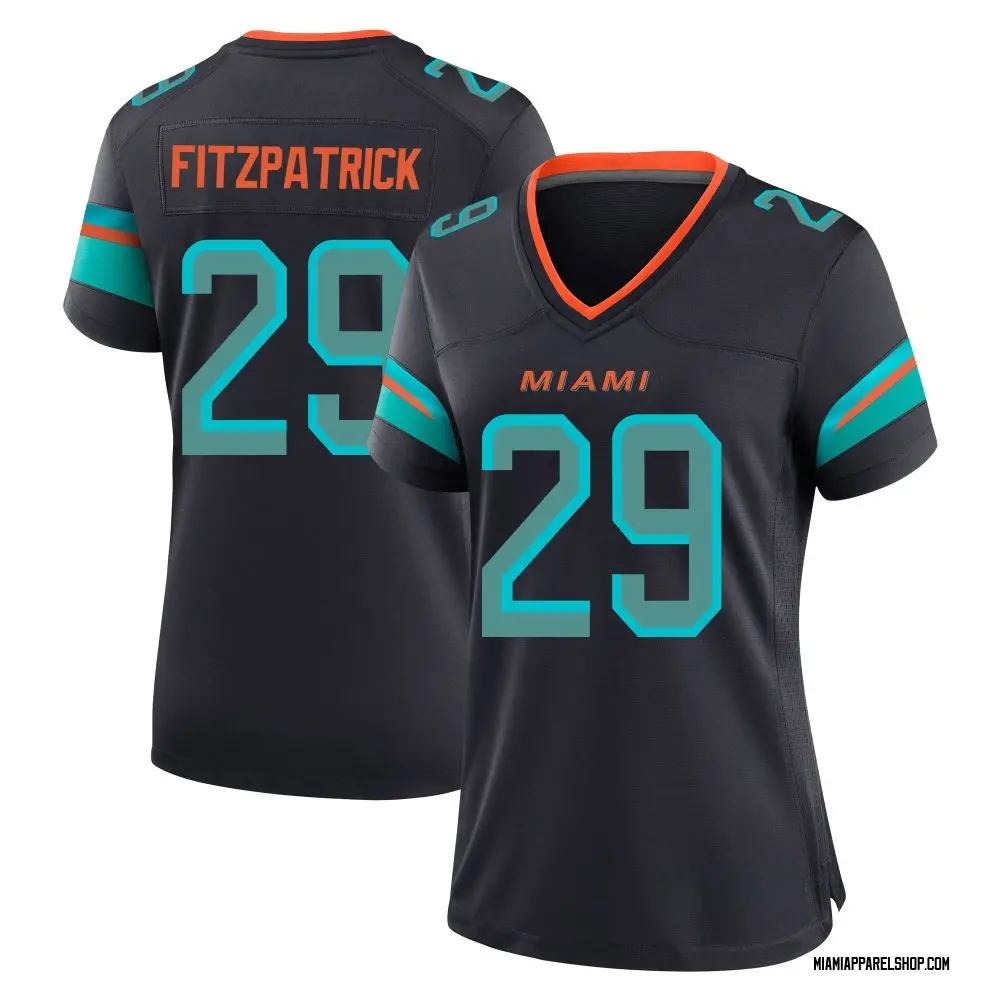 Miami Dolphins Women's Minkah Fitzpatrick Game Pitch 2025 Rivalries Collection Jersey - Blue