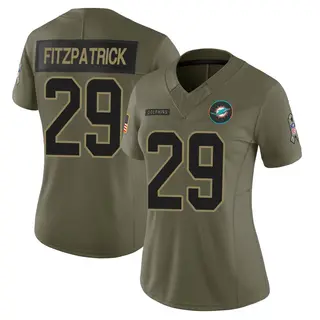 Miami Dolphins Women's Minkah Fitzpatrick Limited 2025 Salute to Service Jersey - Olive