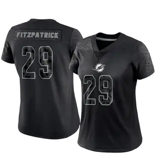 Miami Dolphins Women's Minkah Fitzpatrick Limited Reflective Jersey - Black