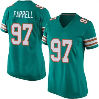 Miami Dolphins Women's Neil Farrell Game Alternate Jersey - Aqua