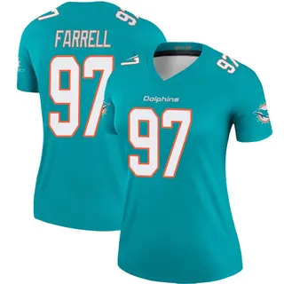 Miami Dolphins Women's Neil Farrell Legend Jersey - Aqua