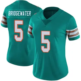 Miami Dolphins Women's Teddy Bridgewater Limited Alternate Vapor Untouchable Jersey - Aqua
