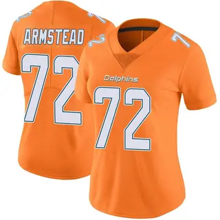 Miami Dolphins Women's Terron Armstead Limited Color Rush Jersey - Orange