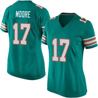 Miami Dolphins Women's Trey Moore Game Alternate Jersey - Aqua