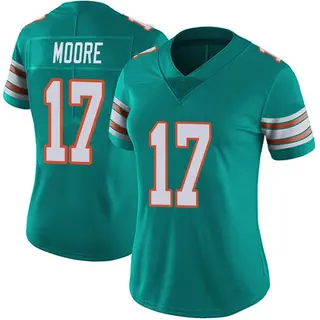 Miami Dolphins Women's Trey Moore Limited Alternate Vapor Untouchable Jersey - Aqua