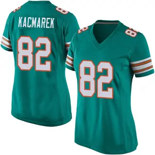 Miami Dolphins Women's Will Kacmarek Game Alternate Jersey - Aqua