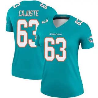 Miami Dolphins Women's Yodny Cajuste Legend Jersey - Aqua