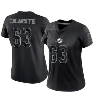 Miami Dolphins Women's Yodny Cajuste Limited Reflective Jersey - Black