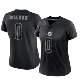 Miami Dolphins Women's Zach Wilson Limited Reflective Jersey - Black