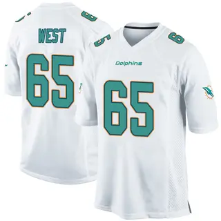 Miami Dolphins Youth Addison West Game Jersey - White