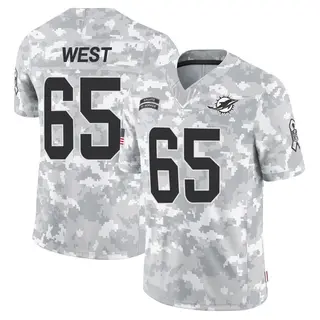 Miami Dolphins Youth Addison West Limited 2024 Salute to Service Jersey - Arctic Camo