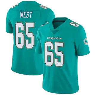 Miami Dolphins Youth Addison West Limited Team Color Vapor Untouchable Jersey - Aqua