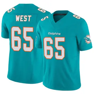 Miami Dolphins Youth Addison West Limited Vapor F.U.S.E. Jersey - Aqua