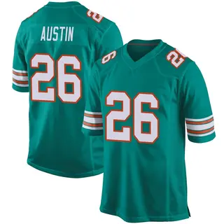 Miami Dolphins Youth Alex Austin Game Alternate Jersey - Aqua