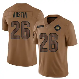 Miami Dolphins Youth Alex Austin Limited 2023 Salute To Service Jersey - Brown