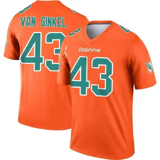 Miami Dolphins Youth Andrew Van Ginkel Legend Inverted Jersey - Orange