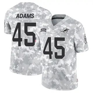 Miami Dolphins Youth BJ Adams Limited 2024 Salute to Service Jersey - Arctic Camo