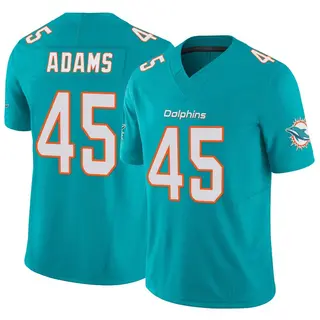 Miami Dolphins Youth BJ Adams Limited Vapor F.U.S.E. Jersey - Aqua