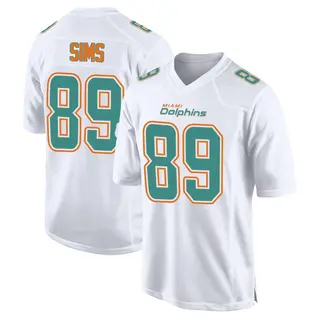 Miami Dolphins Youth Ben Sims Game Fashion Jersey - White