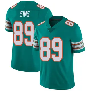 Miami Dolphins Youth Ben Sims Limited Alternate Vapor Untouchable Jersey - Aqua
