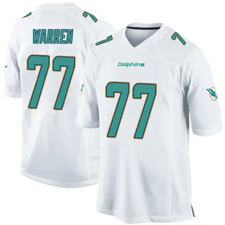 Miami Dolphins Youth Carter Warren Game Jersey - White