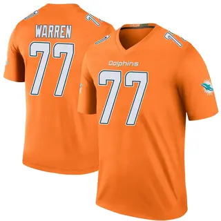 Miami Dolphins Youth Carter Warren Legend Color Rush Jersey - Orange