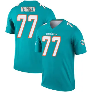 Miami Dolphins Youth Carter Warren Legend Jersey - Aqua