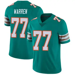 Miami Dolphins Youth Carter Warren Limited Alternate Vapor Untouchable Jersey - Aqua