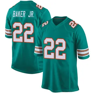 Miami Dolphins Youth Darrell Baker Jr. Game Alternate Jersey - Aqua