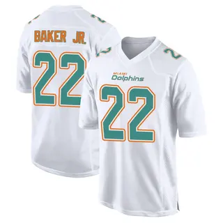 Miami Dolphins Youth Darrell Baker Jr. Game Fashion Jersey - White