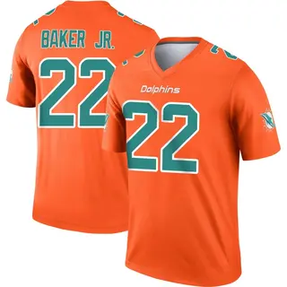 Miami Dolphins Youth Darrell Baker Jr. Legend Inverted Jersey - Orange