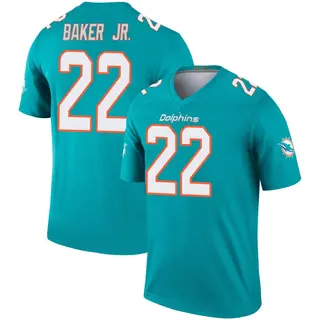 Miami Dolphins Youth Darrell Baker Jr. Legend Jersey - Aqua