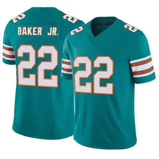 Miami Dolphins Youth Darrell Baker Jr. Limited Alternate Vapor F.U.S.E. Jersey - Aqua