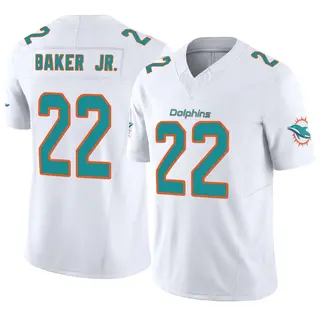 Miami Dolphins Youth Darrell Baker Jr. Limited Vapor F.U.S.E. Jersey - White