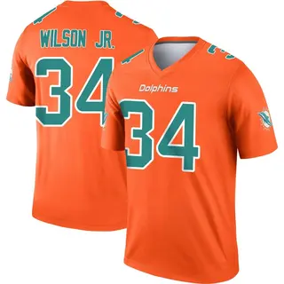 Miami Dolphins Youth Jeff Wilson Jr. Legend Inverted Jersey - Orange