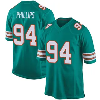 Miami Dolphins Youth Jordan Phillips Game Alternate Jersey - Aqua