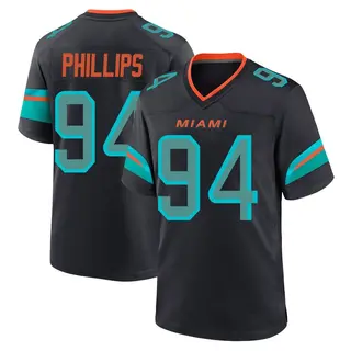 Miami Dolphins Youth Jordan Phillips Game Pitch 2025 Rivalries Collection Jersey - Blue