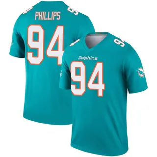 Miami Dolphins Youth Jordan Phillips Legend Jersey - Aqua
