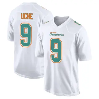 Miami Dolphins Youth Joshua Uche Game Fashion Jersey - White