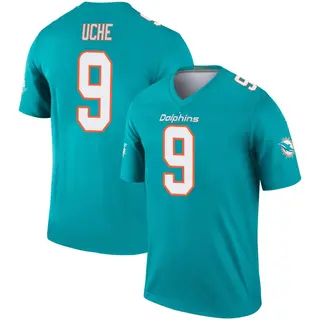 Miami Dolphins Youth Joshua Uche Legend Jersey - Aqua