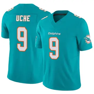 Miami Dolphins Youth Joshua Uche Limited Vapor F.U.S.E. Jersey - Aqua