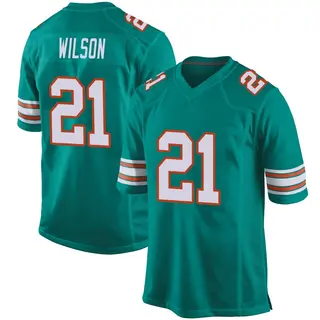Miami Dolphins Youth Marco Wilson Game Alternate Jersey - Aqua