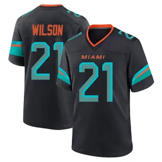 Miami Dolphins Youth Marco Wilson Game Pitch 2025 Rivalries Collection Jersey - Blue