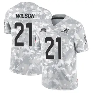 Miami Dolphins Youth Marco Wilson Limited 2024 Salute to Service Jersey - Arctic Camo